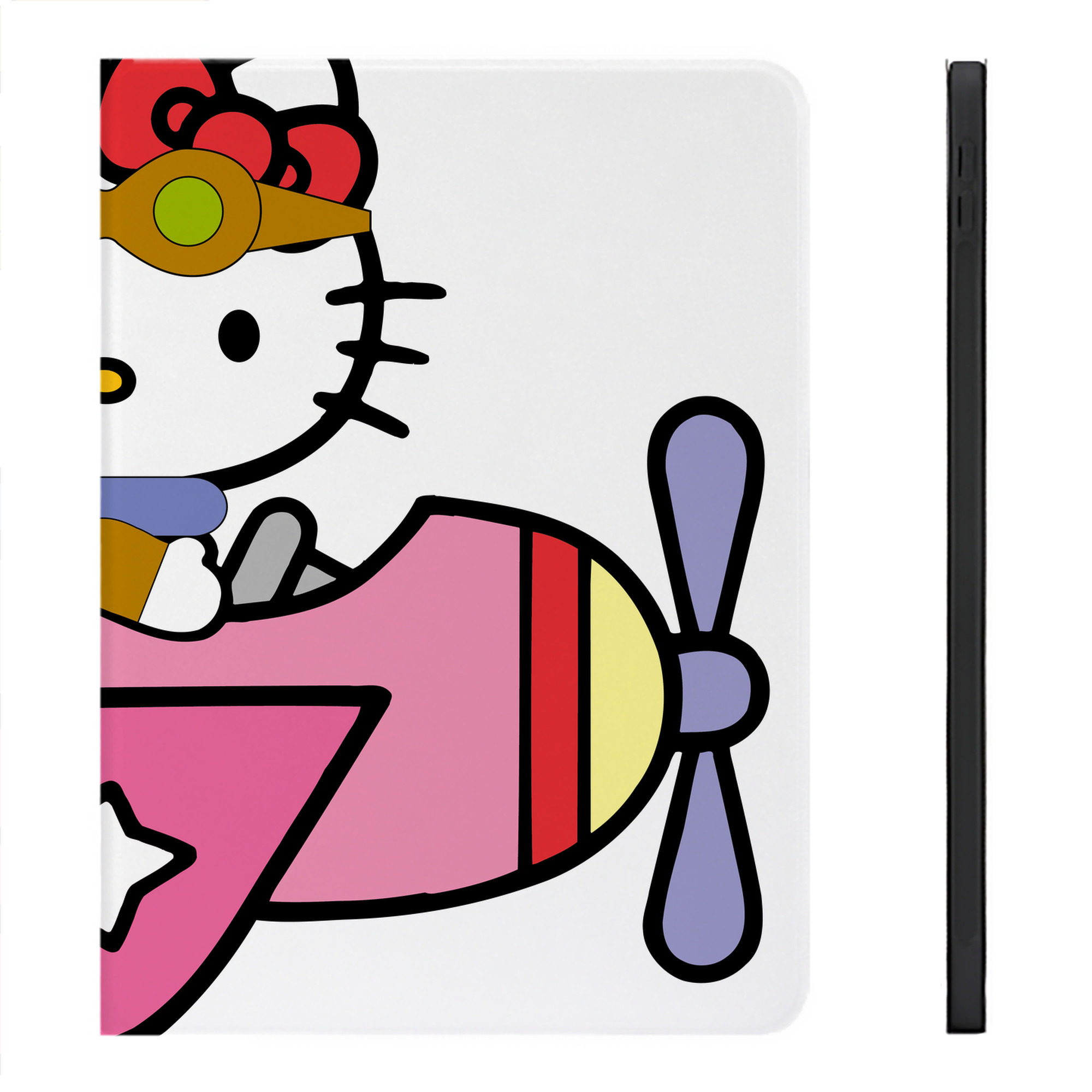 （画像用） Hello Kitty ハローキティ IPadケース ペンホルダー付き ブックスタイルデザイン